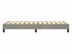 Clicnbuy Somier - 90X190Cm|Estructura de cama box spring terciopelo gris claro 90x190 cm