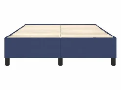 Clicnbuy Somier - 140X190Cm|Estructura de cama box spring tela azul 140x190 cm