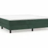 Clicnbuy Estructura de cama box spring terciopelo verde oscuro 180x200cm Hot