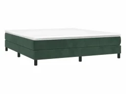 Clicnbuy Estructura de cama box spring terciopelo verde oscuro 180x200cm Hot