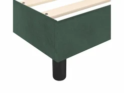 Clicnbuy Estructura de cama box spring terciopelo verde oscuro 180x200cm Hot