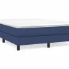 Clicnbuy Estructura de cama box spring tela azul 140x190 cm Outlet