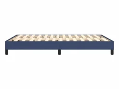 Clicnbuy Estructura de cama box spring tela azul 140x190 cm Outlet