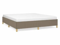 Clicnbuy Estructura de cama box spring tela gris taupe 180x200 cm Hot