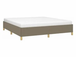 Clicnbuy Estructura de cama box spring tela gris taupe 180x200 cm Hot