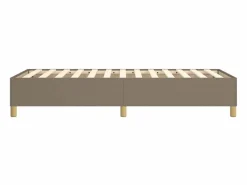 Estructura de cama box spring tela gris taupe 90x190 cm^Clicnbuy Best