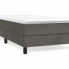 Estructura de cama box spring terciopelo gris oscuro 100x200 cm^Clicnbuy New