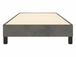 Estructura de cama box spring terciopelo gris oscuro 100x200 cm^Clicnbuy New