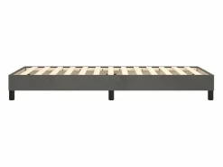 Estructura de cama box spring terciopelo gris oscuro 100x200 cm^Clicnbuy New