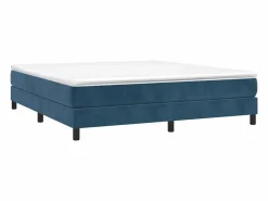 Clicnbuy Somier - 180X200Cm|Estructura de cama box spring terciopelo azul oscuro 180x200 cm