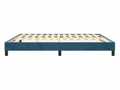 Clicnbuy Somier - 180X200Cm|Estructura de cama box spring terciopelo azul oscuro 180x200 cm