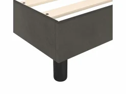 Clicnbuy Estructura de cama box spring terciopelo gris oscuro 90x190 cm Online