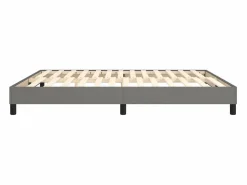 Clicnbuy Estructura de cama box spring tela gris oscuro 160x200 cm Hot