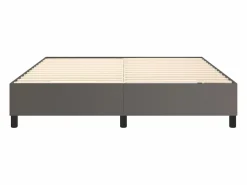 Clicnbuy Estructura de cama box spring cuero sintético gris 160x200 cm Best