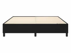 Clicnbuy Somier - 160X200Cm|Estructura de cama box spring tela negro 160x200 cm