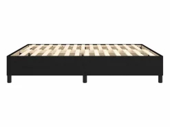 Clicnbuy Somier - 160X200Cm|Estructura de cama box spring tela negro 160x200 cm