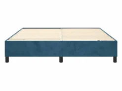 Estructura de cama box spring terciopelo azul oscuro 160x200 cm^Clicnbuy New