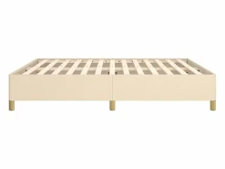 Clicnbuy Estructura de cama box spring tela color crema 180x200 cm Discount