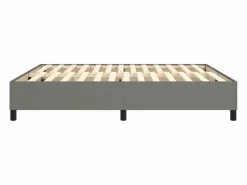 Estructura de cama box spring tela gris oscuro 180x200 cm^Clicnbuy Sale