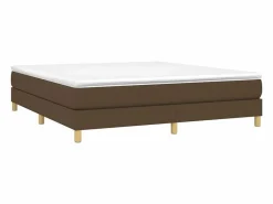 Clicnbuy Estructura de cama box spring tela marrón 180x200 cm Sale