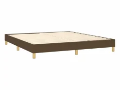 Clicnbuy Estructura de cama box spring tela marrón 180x200 cm Sale