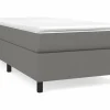 Clicnbuy Somier - 90X190Cm|Somier Tapizado|Estructura de cama box spring tela gris oscuro 90x190 cm