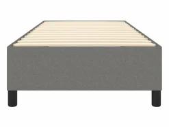 Clicnbuy Somier - 90X190Cm|Somier Tapizado|Estructura de cama box spring tela gris oscuro 90x190 cm