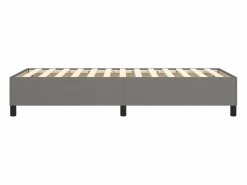 Clicnbuy Somier - 90X190Cm|Somier Tapizado|Estructura de cama box spring tela gris oscuro 90x190 cm