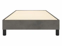 Estructura de cama box spring terciopelo gris oscuro 90x190 cm^Clicnbuy Sale
