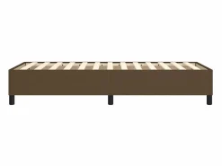 Clicnbuy Estructura de cama box spring tela marrón 90x190 cm Hot