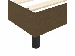 Clicnbuy Estructura de cama box spring tela marrón 90x190 cm Hot