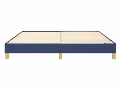 Clicnbuy Somier - 160X200Cm|Estructura de cama box spring tela azul 160x200 cm
