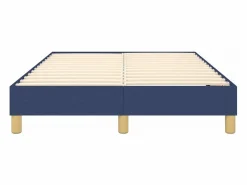 Clicnbuy Somier Tapizado|Estructura de cama box spring tela azul 120x200 cm