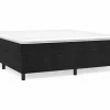 Estructura de cama box spring terciopelo negro 180x200 cm^Clicnbuy Outlet