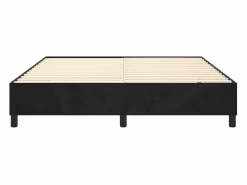Estructura de cama box spring terciopelo negro 180x200 cm^Clicnbuy Outlet
