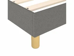 Estructura de cama box spring tela gris oscuro 90x190 cm^Clicnbuy New