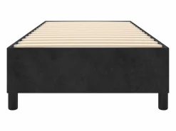 Estructura de cama box spring terciopelo negro 90x190 cm^Clicnbuy Discount