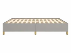 Clicnbuy Estructura de cama box spring tela gris claro 160x200 cm New