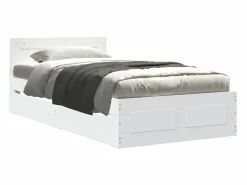 Estructura de cama con cabecero sin colchón 100x200 cm^vidaxl