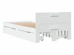 Estructura de cama con cabecero sin colchón 100x200 cm^vidaxl