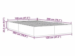 Estructura de cama otomana sin colchón 120x200cm^vidaxl Sale