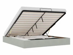 Estructura de cama otomana sin colchón claro 160x200cm^vidaxl Discount