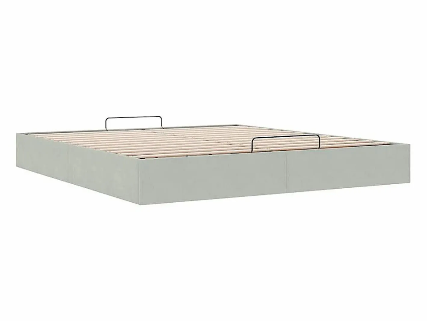 Estructura de cama otomana sin colchón claro 160x200cm^vidaxl Discount