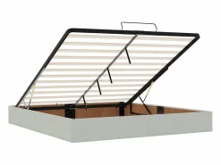 Estructura de cama otomana sin colchón claro 160x200cm^vidaxl Discount