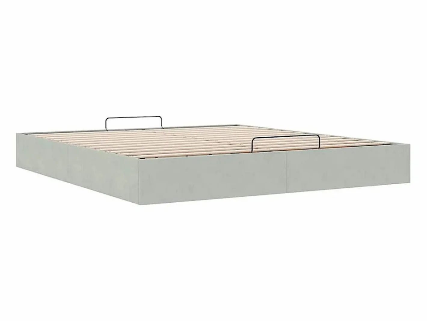 Estructura de cama otomana sin colchón claro 160x200cm^vidaxl Discount