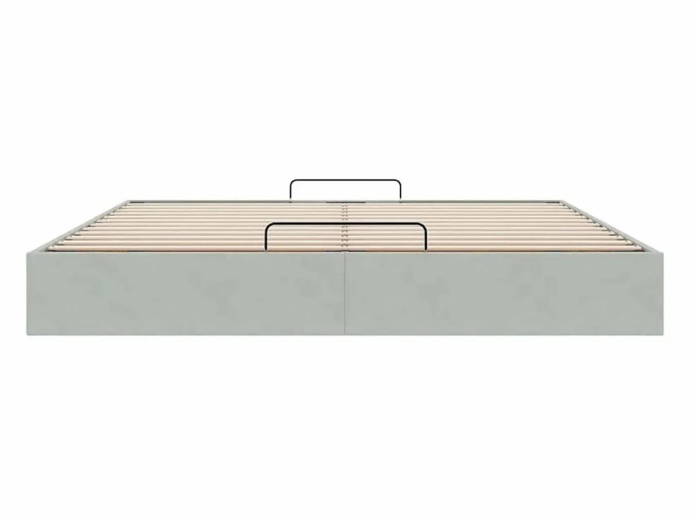 Estructura de cama otomana sin colchón claro 160x200cm^vidaxl Discount