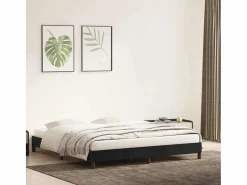 Clicnbuy Estructura de cama sin colchón terciopelo 180x220 cm Negro Discount