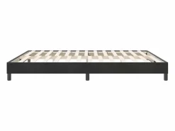 Clicnbuy Estructura de cama sin colchón terciopelo 180x220 cm Negro Discount