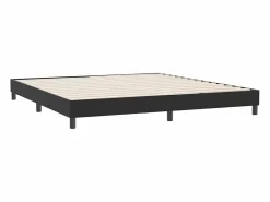Clicnbuy Estructura de cama sin colchón terciopelo 180x220 cm Negro Discount
