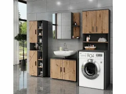 Vicco Estructura para mueble de lavadora antracita/artisan 68x30x103.5 irma Negro Outlet